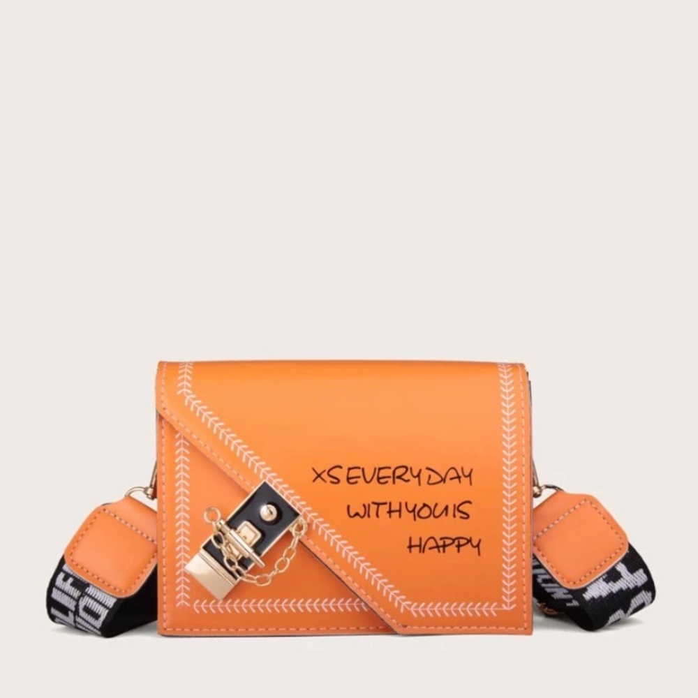 Orange crossbody bag